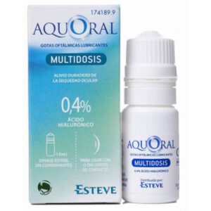 LUBRICANTE OCULAR AQUORAL 10MLHIALURONICO 0.4%