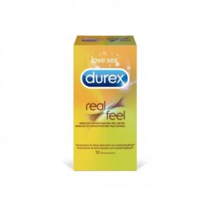 DUREX REAL FEEL PRESERVATIVO SIN LATEX 12 U