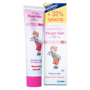 FLUORKIN PASTA INFANTIL FRESA 75+25ML.
